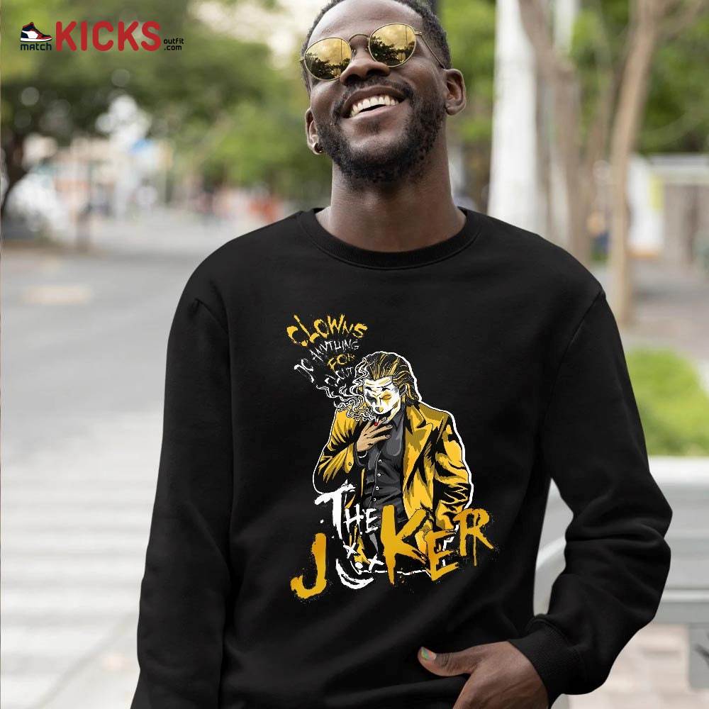 Clowns Do Anything For Clout Sneaker Shirt Match Black Taxi 12s, Jordan 12 Retro Black Taxi MKO T-Shirt Clowns Do Anything For Clout Sneaker Shirt Match Black Taxi 12s, Jordan 12 Retro Black Taxi MKO T-Shirt