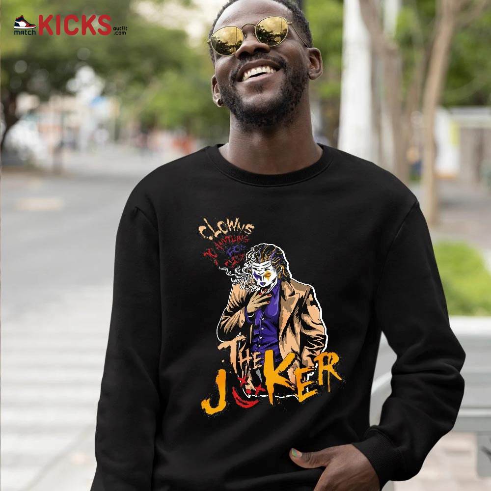 Clowns Do Anything For Clout Sneaker Shirt Match Vachetta Tan 7s, Jordan 7 SE Afrobeats MKO T-Shirt Clowns Do Anything For Clout Sneaker Shirt Match Vachetta Tan 7s, Jordan 7 SE Afrobeats MKO T-Shirt