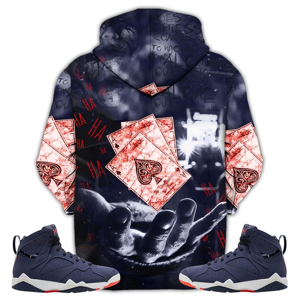 Clowns Do Anything Sneaker Shirt Match 7 Neutral Indigo, Jordan 7 Quai 54 Hoodie Sweatshirt Tee All Over Print MKO Shirt