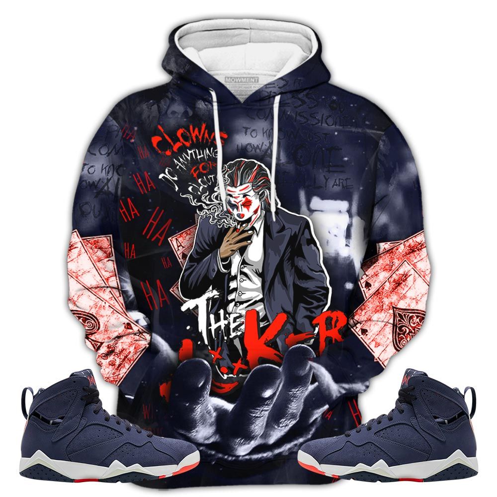 Clowns Do Anything Sneaker Shirt Match 7 Neutral Indigo, Jordan 7 Quai 54 Hoodie Sweatshirt Tee All Over Print MKO Shirt Clowns Do Anything Sneaker Shirt Match 7 Neutral Indigo, Jordan 7 Quai 54 Hoodie Sweatshirt Tee All Over Print MKO Shirt