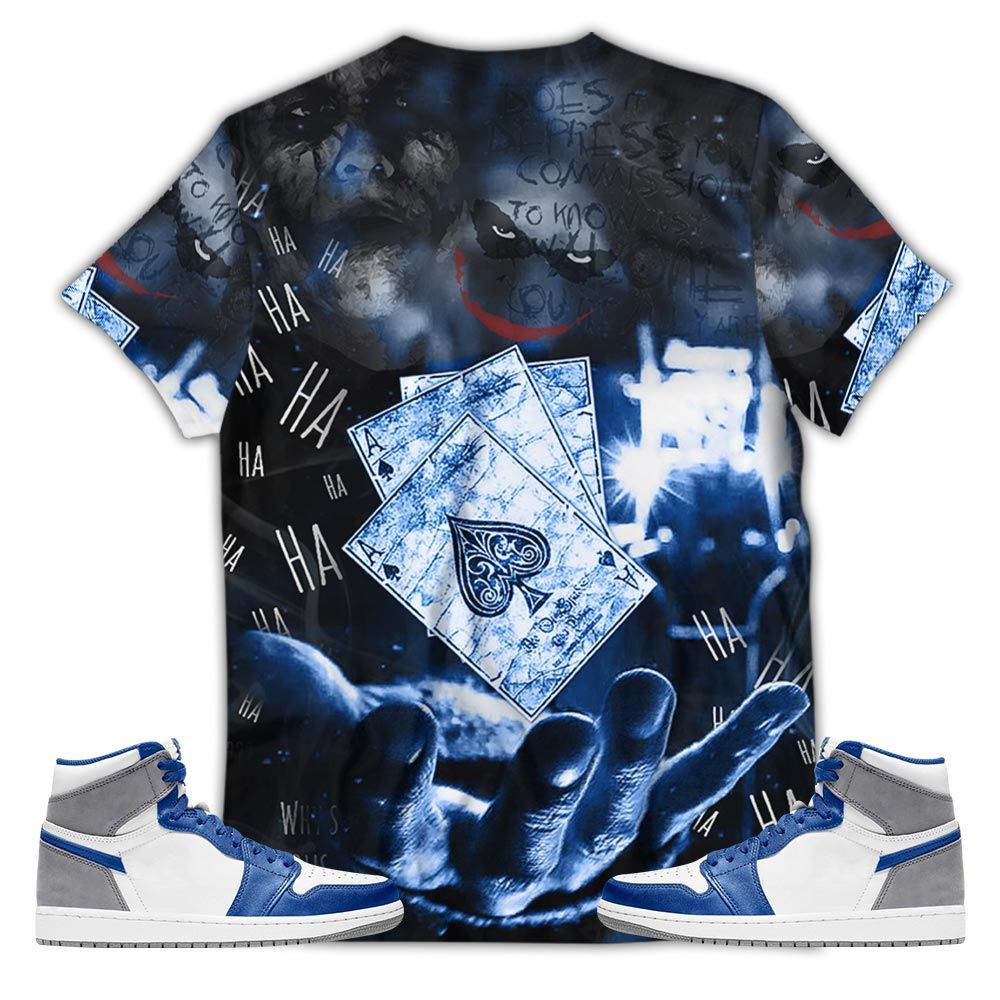 Clowns Do Anything Sneaker Shirt Match True Blue 1S, Jordan 1 High Og True Blue Hoodie Sweatshirt Tee All Over Print MKO Shirt