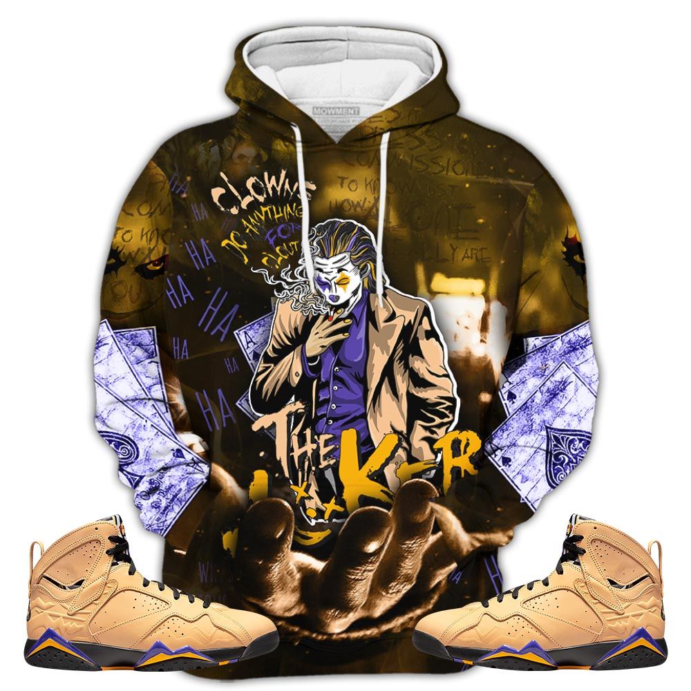 Clowns Do Anything Sneaker Shirt Match Vachetta Tan 7S, Jordan 7 Se Afrobeats Hoodie Sweatshirt Tee All Over Print MKO Shirt