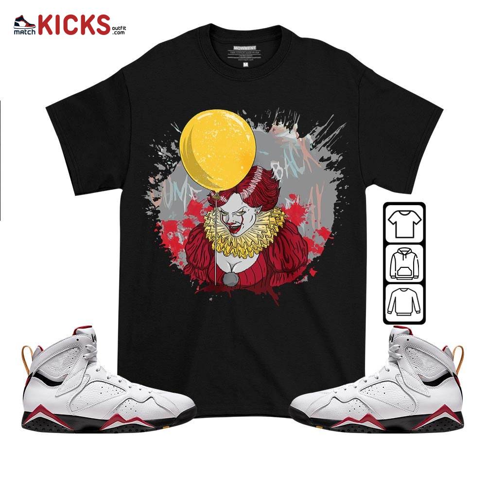 Creepy Clown Sneaker Shirt Match Cardinal 7s, Jordan 7 Retro Cardinal MKO T-Shirt Creepy Clown Sneaker Shirt Match Cardinal 7s, Jordan 7 Retro Cardinal MKO T-Shirt