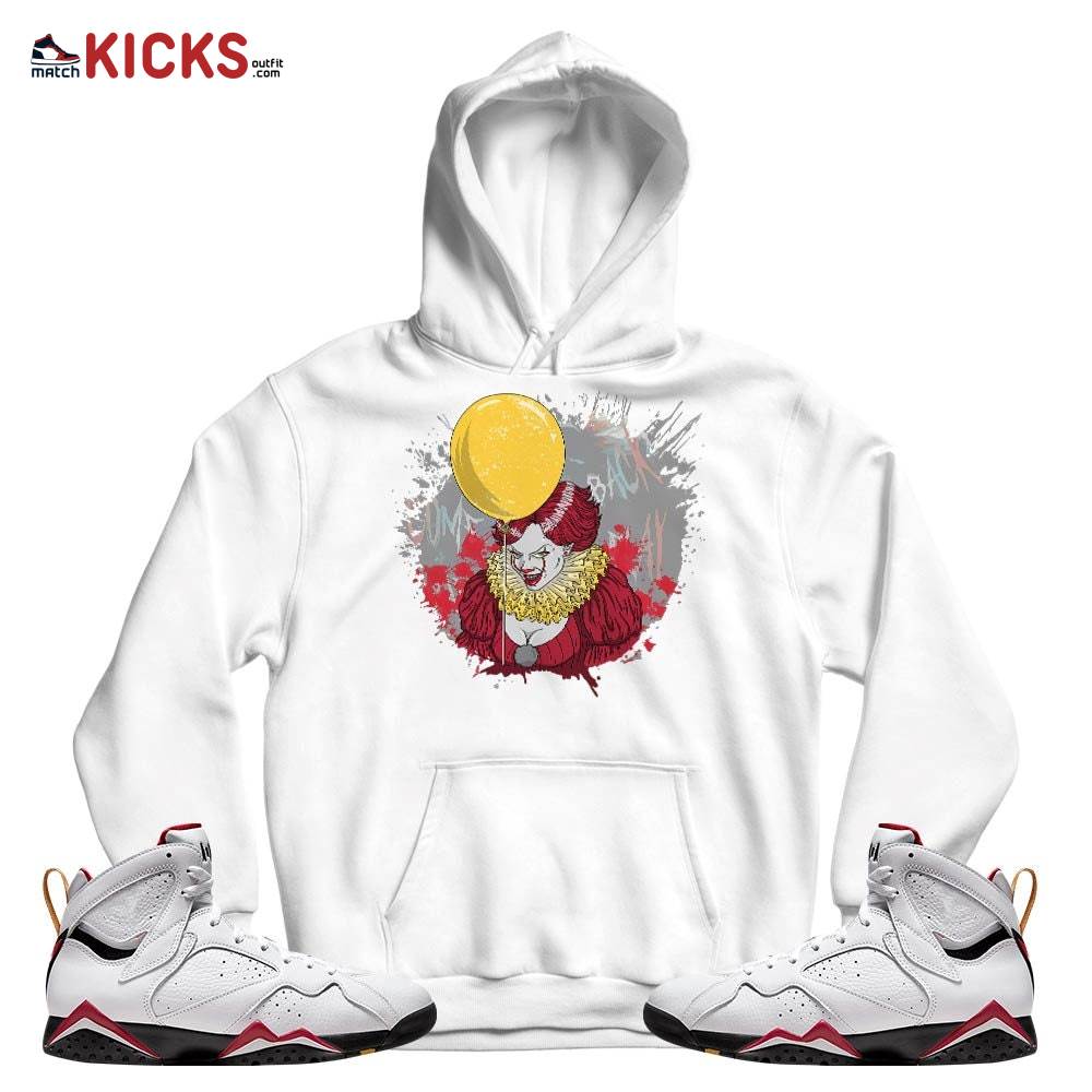 Creepy Clown Sneaker Shirt Match Cardinal 7s, Jordan 7 Retro Cardinal MKO T-Shirt Creepy Clown Sneaker Shirt Match Cardinal 7s, Jordan 7 Retro Cardinal MKO T-Shirt