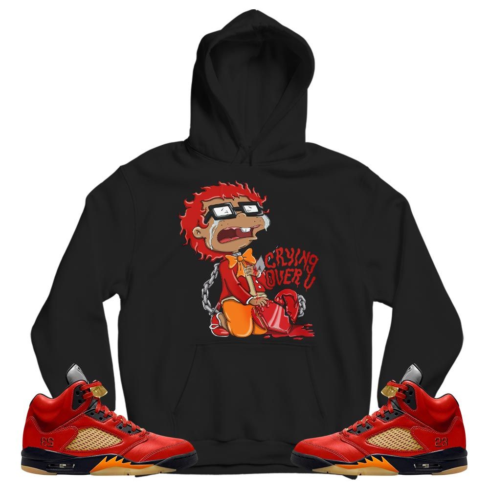 Crying Cartoon 90s Sneaker Shirt Match 5 Dunk On Mars, Jordan 5 Mars For Her MKO T-Shirt