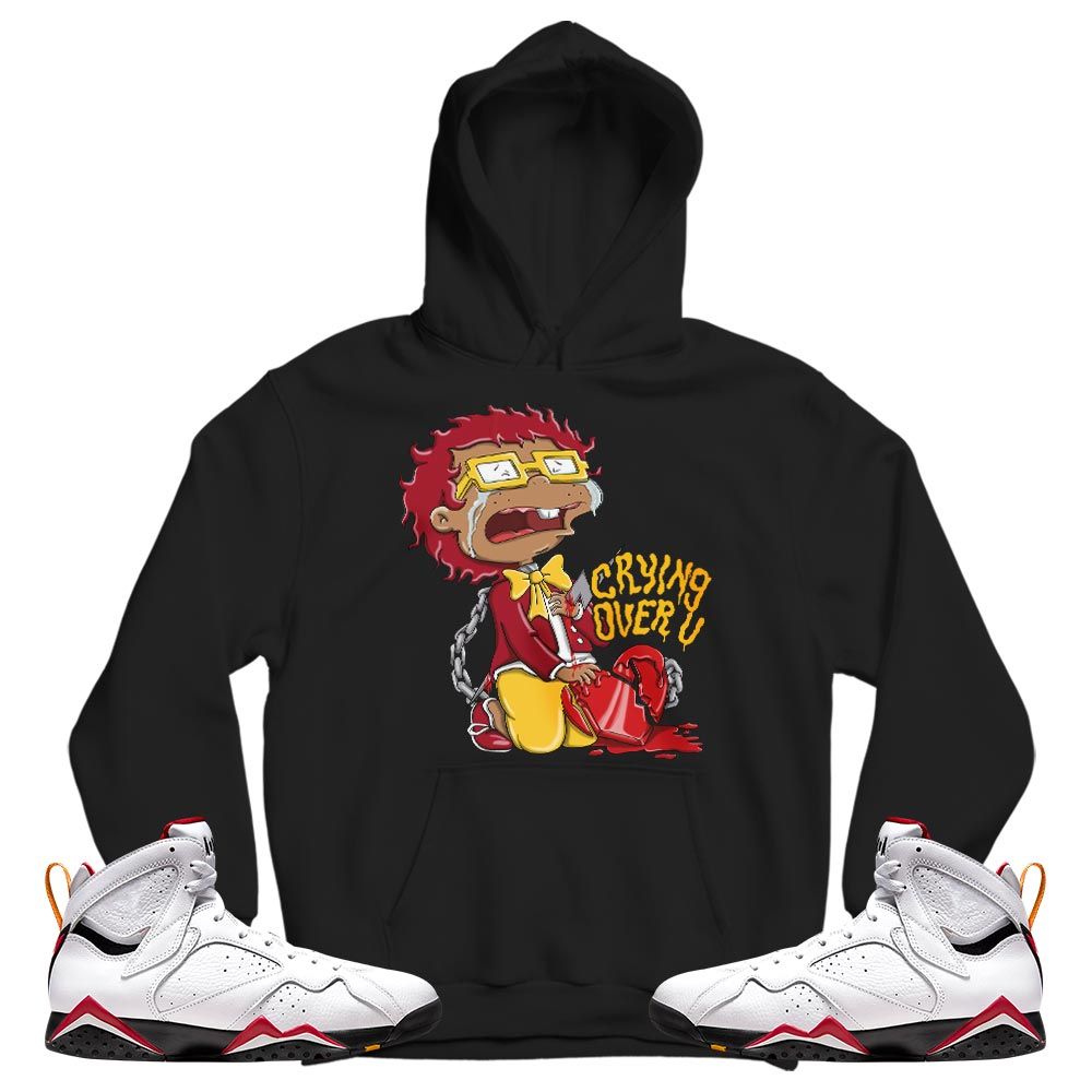 Crying Cartoon 90s Sneaker Shirt Match Cardinal 7s, Jordan 7 Retro Cardinal MKO T-Shirt