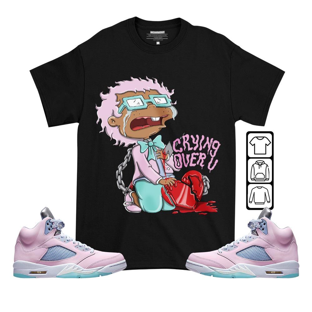 Crying Cartoon 90s Sneaker Shirt Match Easter 5s, Jordan 5 Retro Easter MKO T-Shirt Crying Cartoon 90s Sneaker Shirt Match Easter 5s, Jordan 5 Retro Easter MKO T-Shirt