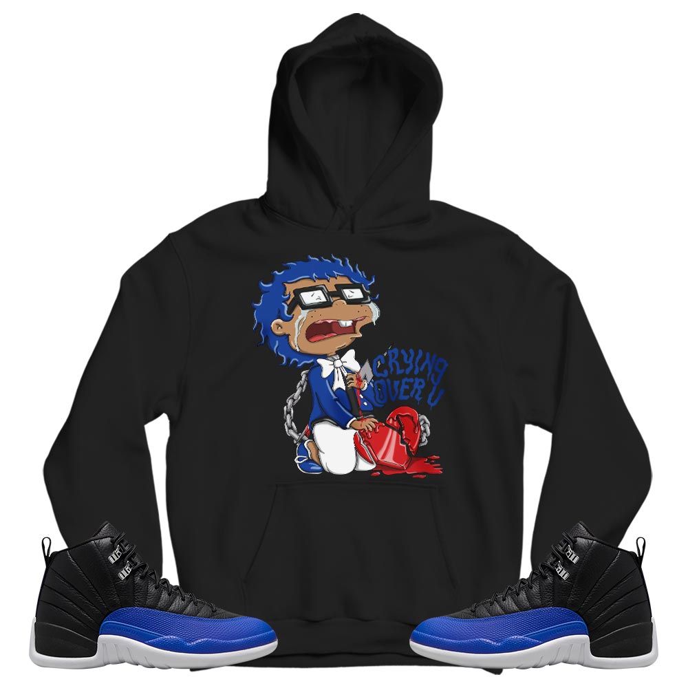 Crying Cartoon 90s Sneaker Shirt Match Hyper Royal 12s, Jordan 12 Hyper Royal MKO T-Shirt