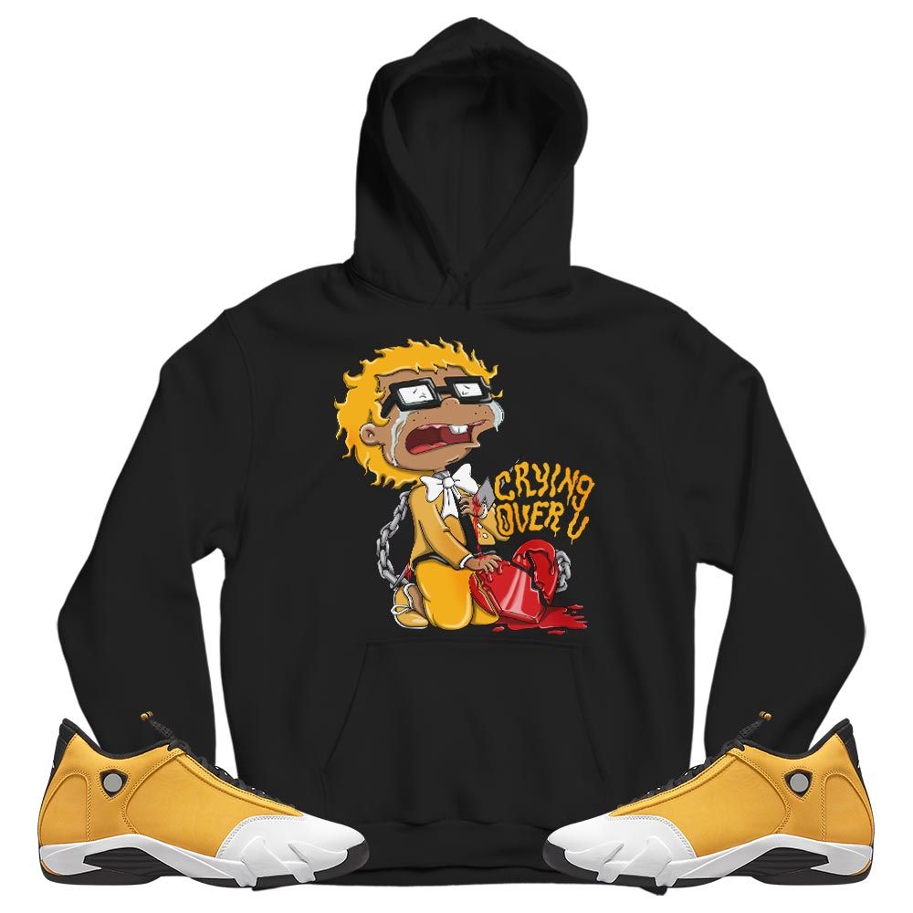 Crying Cartoon 90s Sneaker Shirt Match Light Ginger 14s, Jordan 14 Retro Light Ginger MKO T-Shirt