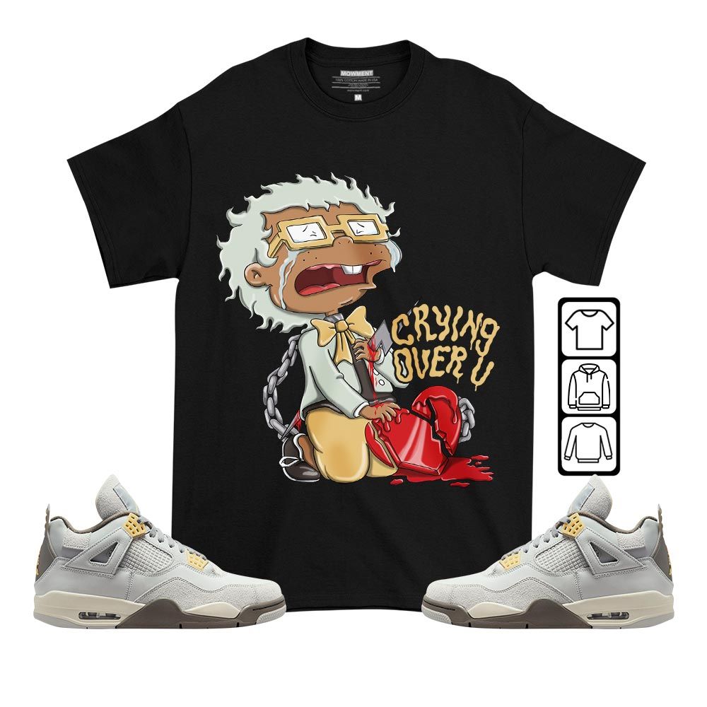 Crying Cartoon 90s Sneaker Shirt Match Retro Craft 4s, Jordan 4 Craft Photon Dust MKO T-Shirt Crying Cartoon 90s Sneaker Shirt Match Retro Craft 4s, Jordan 4 Craft Photon Dust MKO T-Shirt