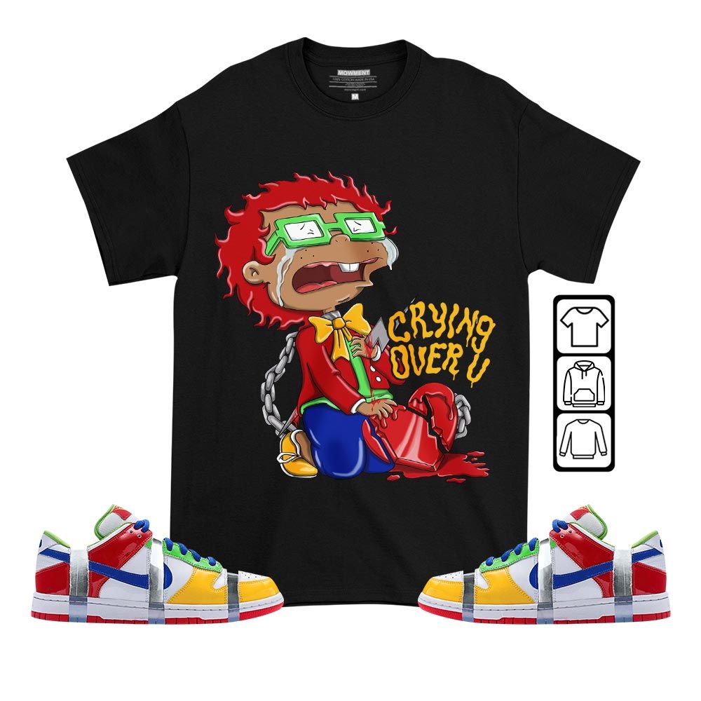 Crying Cartoon 90s Sneaker Shirt Match SB Dunk Low eBay, SB Dunk Low Sandy MKO T-Shirt