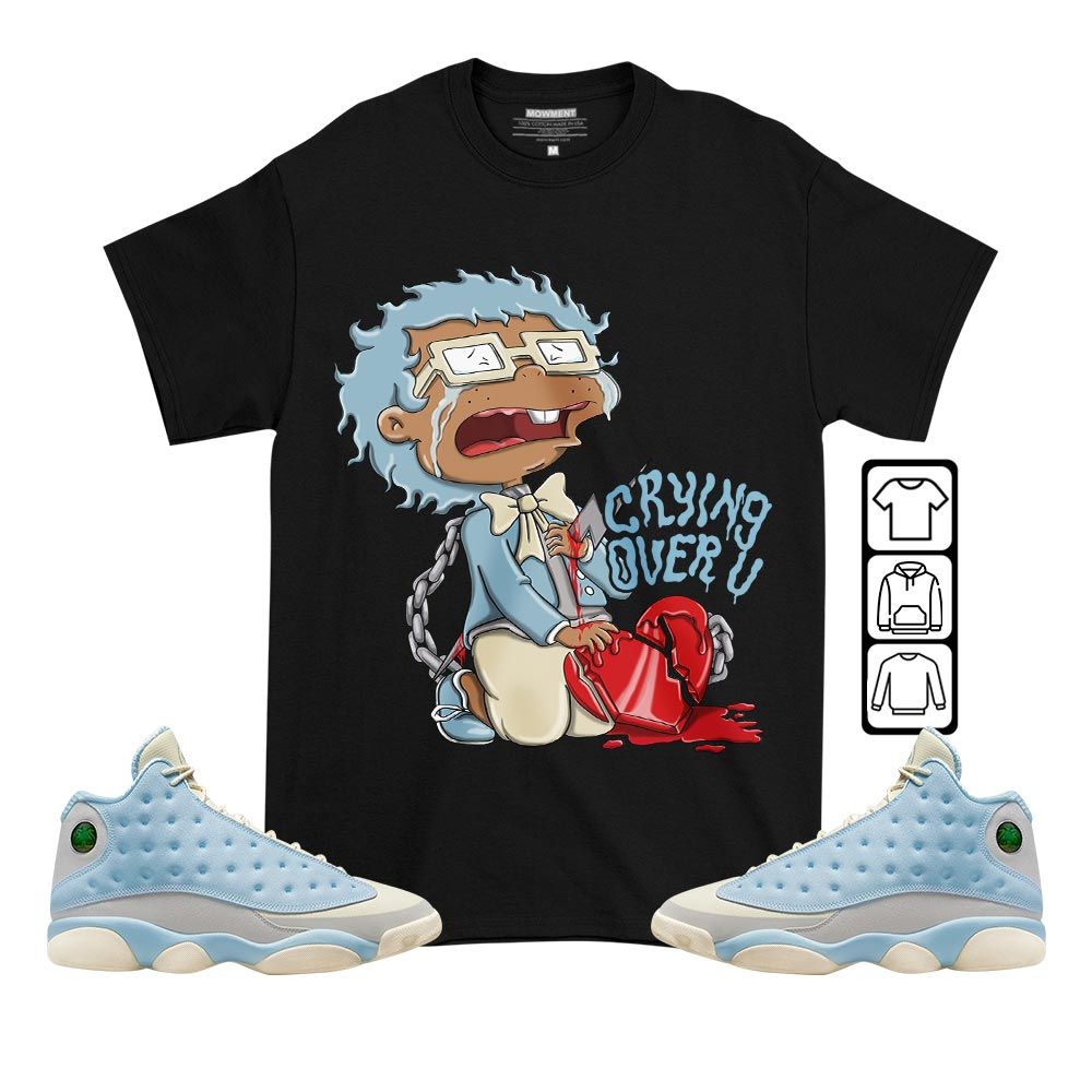 Crying Cartoon 90s Sneaker Shirt Match SoleFly 13s, Jordan 13 Retro SoleFly MKO T-Shirt Crying Cartoon 90s Sneaker Shirt Match SoleFly 13s, Jordan 13 Retro SoleFly MKO T-Shirt