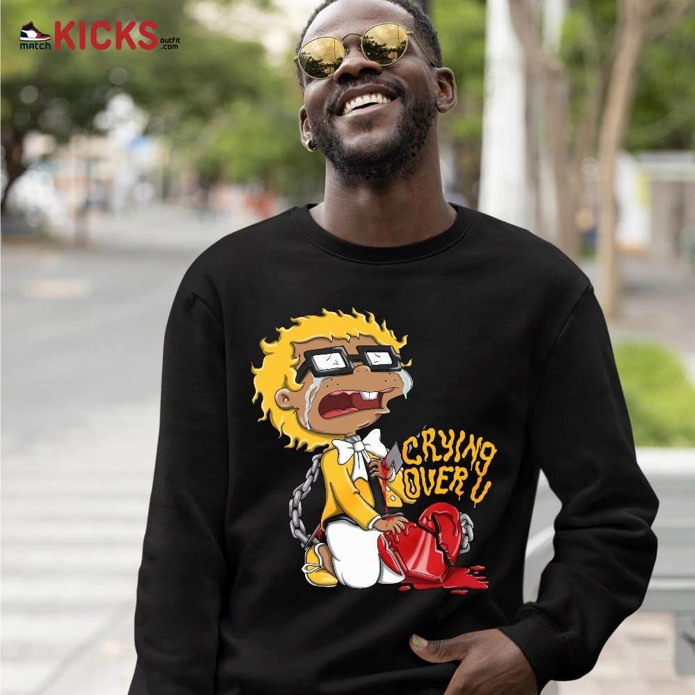 Crying Chuckie Sneaker Shirt Match Black Taxi 12s, Jordan 12 Retro Black Taxi MKO T-Shirt Crying Chuckie Sneaker Shirt Match Black Taxi 12s, Jordan 12 Retro Black Taxi MKO T-Shirt