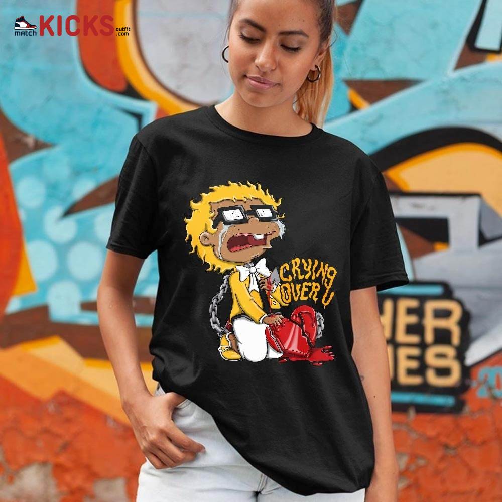 Crying Chuckie Sneaker Shirt Match Black Taxi 12s, Jordan 12 Retro Black Taxi MKO T-Shirt Crying Chuckie Sneaker Shirt Match Black Taxi 12s, Jordan 12 Retro Black Taxi MKO T-Shirt