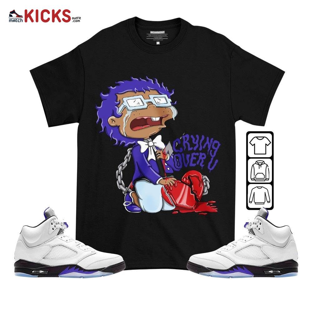 Crying Chuckie Sneaker Shirt Match Concord 5s, Jordan 5 Retro Concord MKO T-Shirt