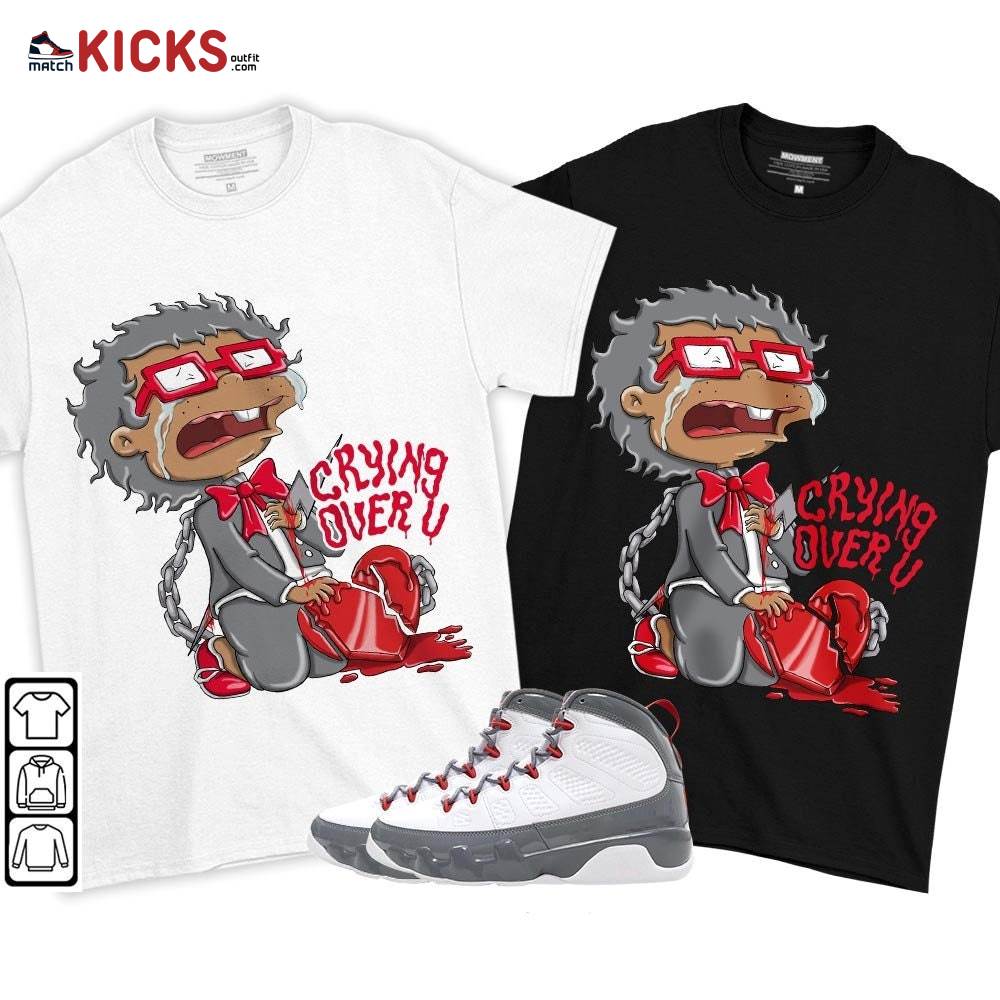 Crying Chuckie Sneaker Shirt Match Fire Red 9s, Jordan 9 Retro Fire Red MKO T-Shirt Crying Chuckie Sneaker Shirt Match Fire Red 9s, Jordan 9 Retro Fire Red MKO T-Shirt