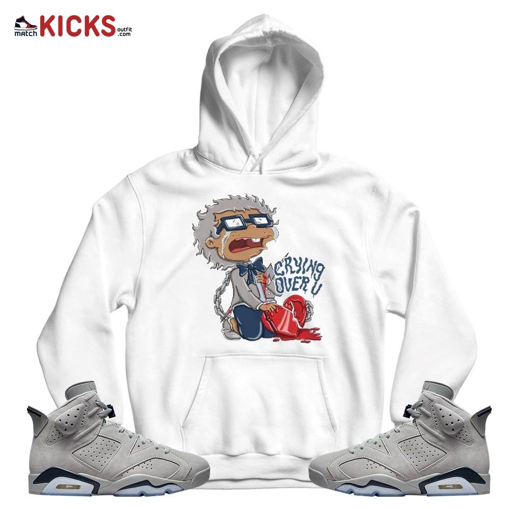 Crying Chuckie Sneaker Shirt Match Georgetown 6s, Jordan 6 Retro Georgetown MKO T-Shirt Crying Chuckie Sneaker Shirt Match Georgetown 6s, Jordan 6 Retro Georgetown MKO T-Shirt