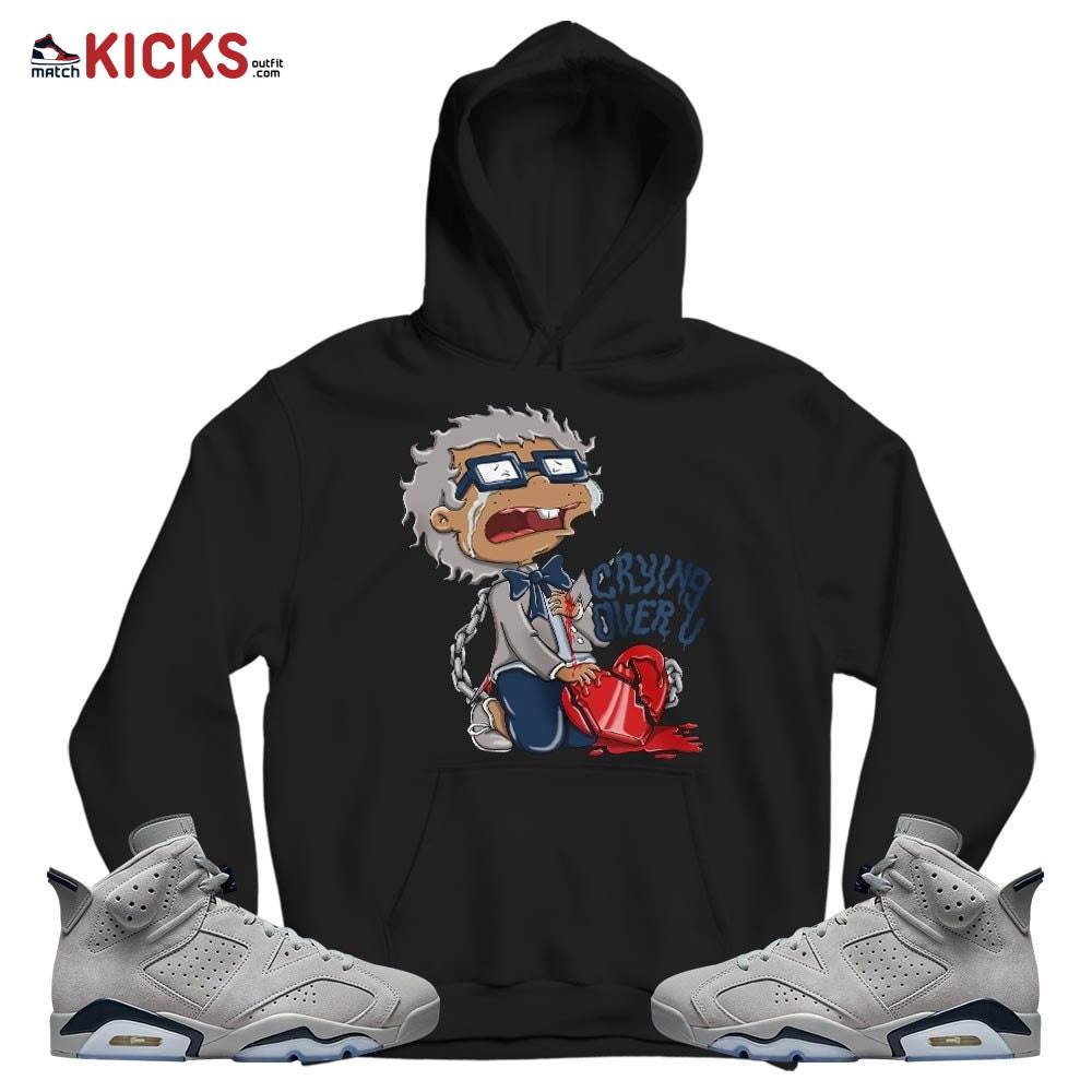 Crying Chuckie Sneaker Shirt Match Georgetown 6s, Jordan 6 Retro Georgetown MKO T-Shirt Crying Chuckie Sneaker Shirt Match Georgetown 6s, Jordan 6 Retro Georgetown MKO T-Shirt