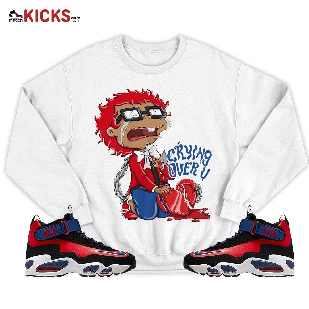 Crying Chuckie Sneaker Shirt Match Max 1 Navy Red Black, Air Griffey Max 1 Black Red Navy Blue MKO T-Shirt Crying Chuckie Sneaker Shirt Match Max 1 Navy Red Black, Air Griffey Max 1 Black Red Navy Blue MKO T-Shirt
