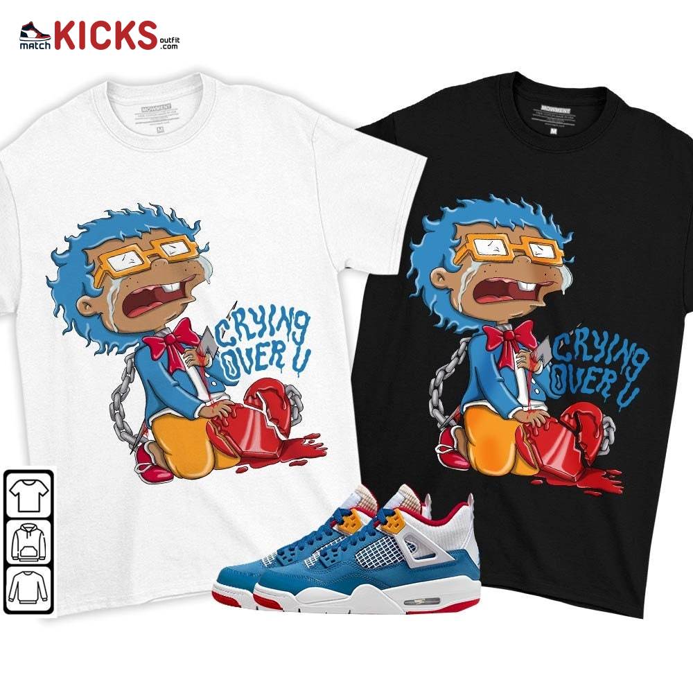 Crying Chuckie Sneaker Shirt Match Messy Room 4s, Jordan 4 GS Messy Room MKO T-Shirt