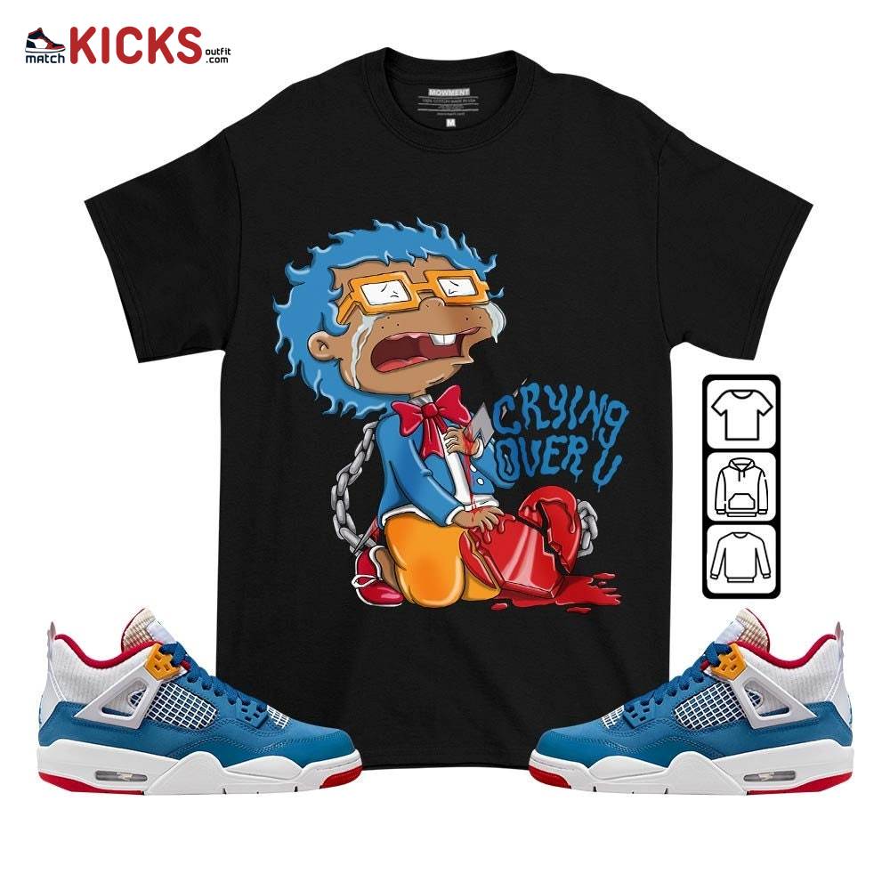 Crying Chuckie Sneaker Shirt Match Messy Room 4s, Jordan 4 GS Messy Room MKO T-Shirt