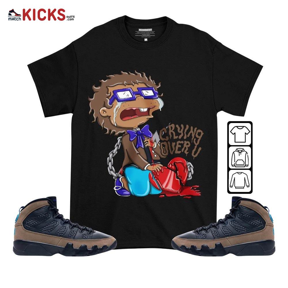 Crying Chuckie Sneaker Shirt Match Olive Concord 9s, Jordan 9 Olive Concord MKO T-Shirt