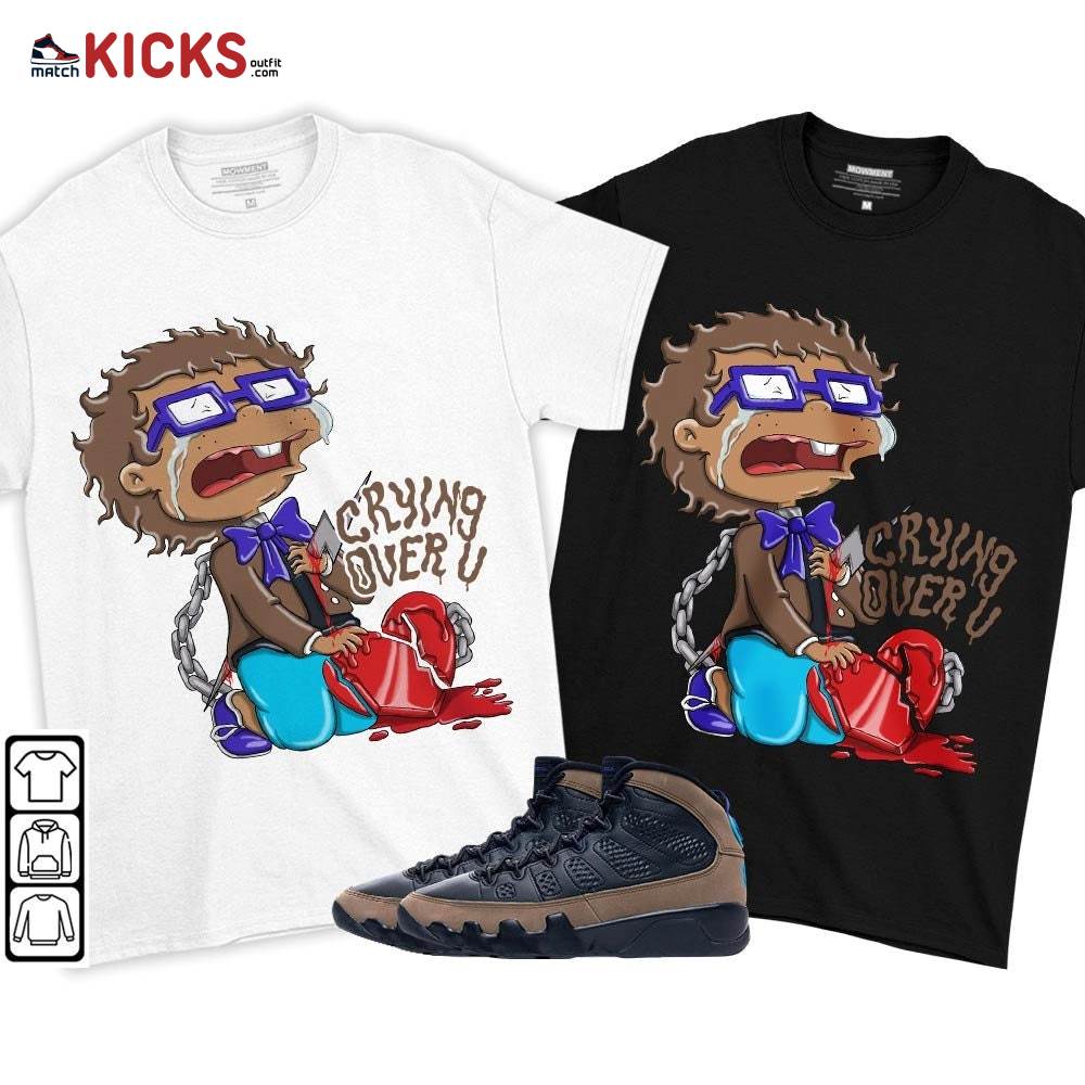 Crying Chuckie Sneaker Shirt Match Olive Concord 9s, Jordan 9 Olive Concord MKO T-Shirt Crying Chuckie Sneaker Shirt Match Olive Concord 9s, Jordan 9 Olive Concord MKO T-Shirt
