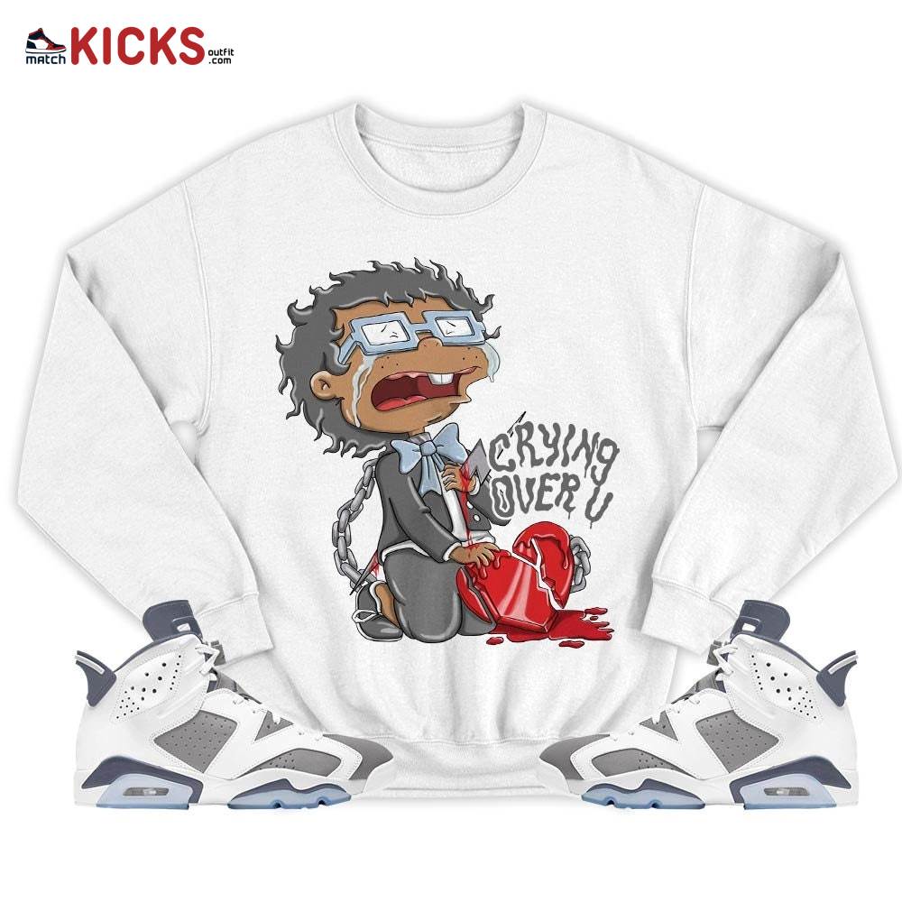 Crying Chuckie Sneaker Shirt Match Retro Cool Grey 6s, Jordan 6 Cool Grey MKO T-Shirt Crying Chuckie Sneaker Shirt Match Retro Cool Grey 6s, Jordan 6 Cool Grey MKO T-Shirt