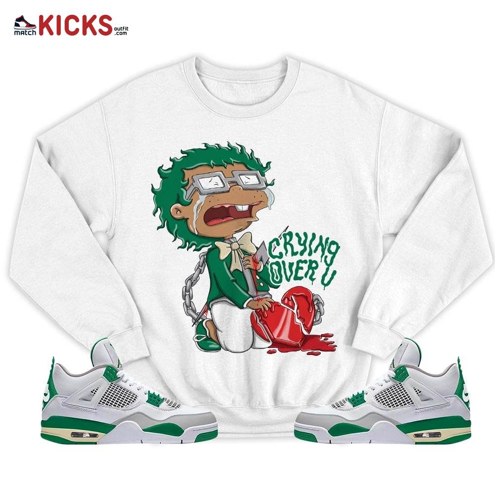 Crying Chuckie Sneaker Shirt Match Retro Pine Green 4s, Jordan 4 Pine Green MKO T-Shirt Crying Chuckie Sneaker Shirt Match Retro Pine Green 4s, Jordan 4 Pine Green MKO T-Shirt