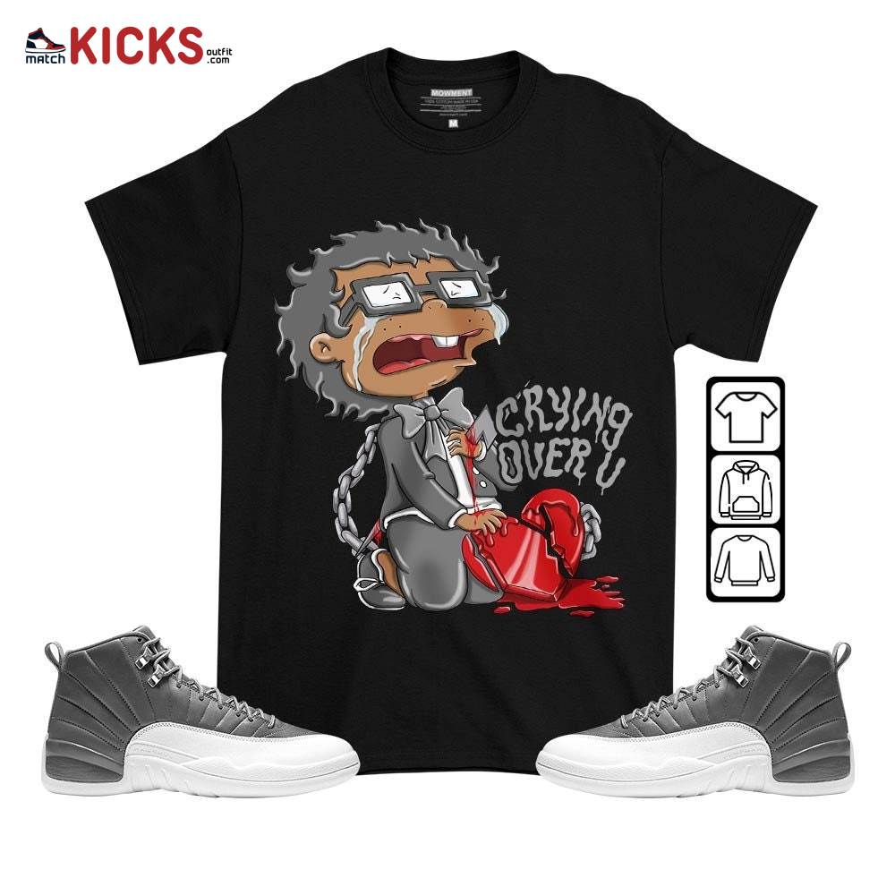 Crying Chuckie Sneaker Shirt Match Retro Stealth 12s, Jordan 12 Retro Stealth MKO T-Shirt