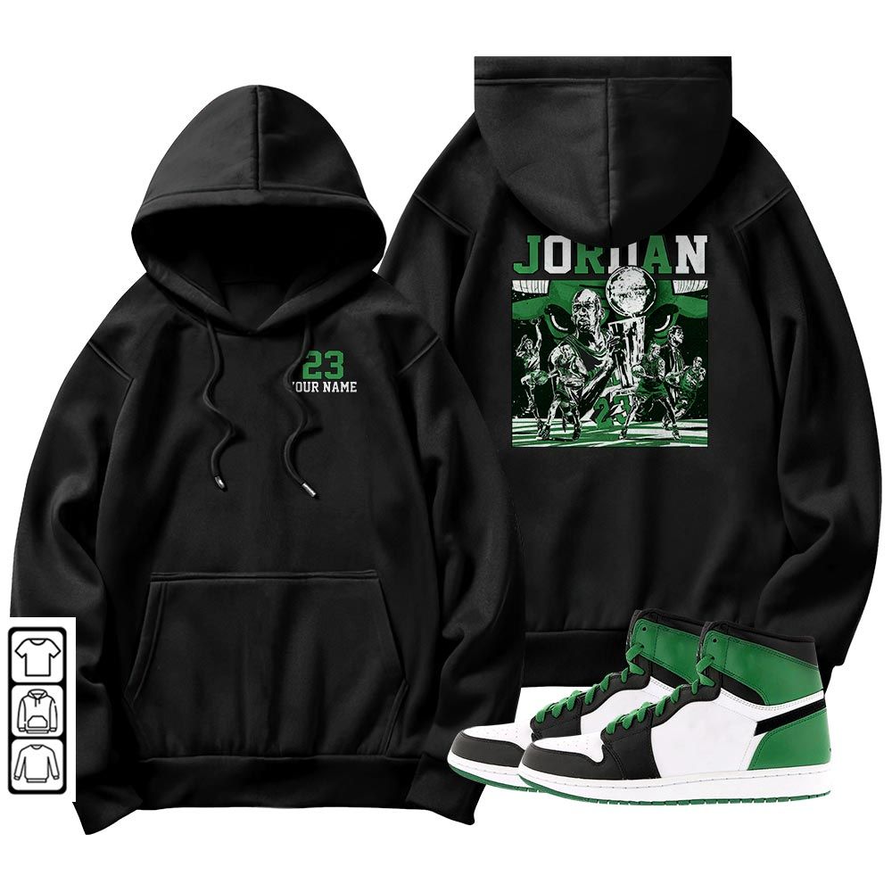 Cup 23 Custom Sneaker Shirt Match Lucky Green 1s, Jordan 1 Lucky Green MKO T-Shirt Cup 23 Custom Sneaker Shirt Match Lucky Green 1s, Jordan 1 Lucky Green MKO T-Shirt