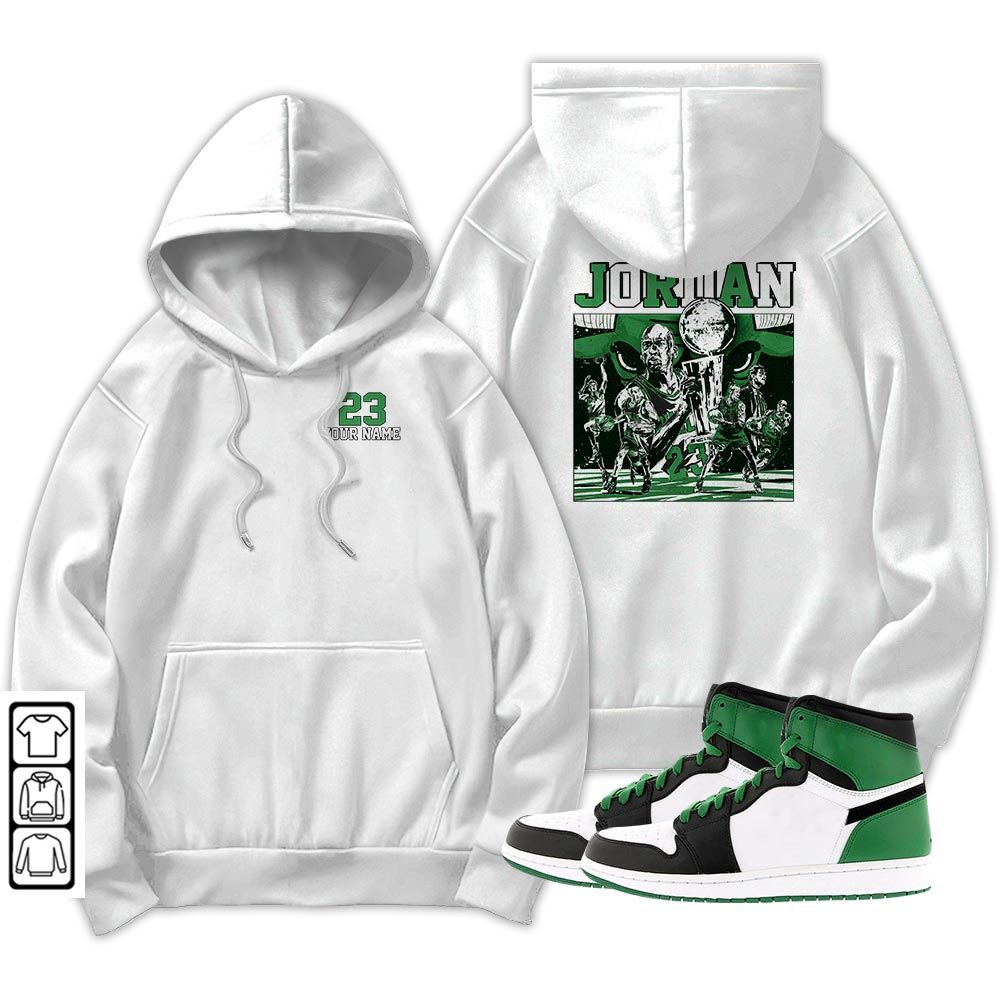 Cup 23 Custom Sneaker Shirt Match Lucky Green 1s, Jordan 1 Lucky Green MKO T-Shirt Cup 23 Custom Sneaker Shirt Match Lucky Green 1s, Jordan 1 Lucky Green MKO T-Shirt