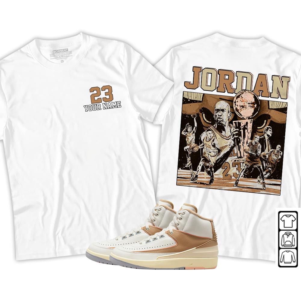 Cup 23 Custom Sneaker Shirt Match Retro Craft 2s, Jordan 2 Craft MKO T-Shirt Cup 23 Custom Sneaker Shirt Match Retro Craft 2s, Jordan 2 Craft MKO T-Shirt