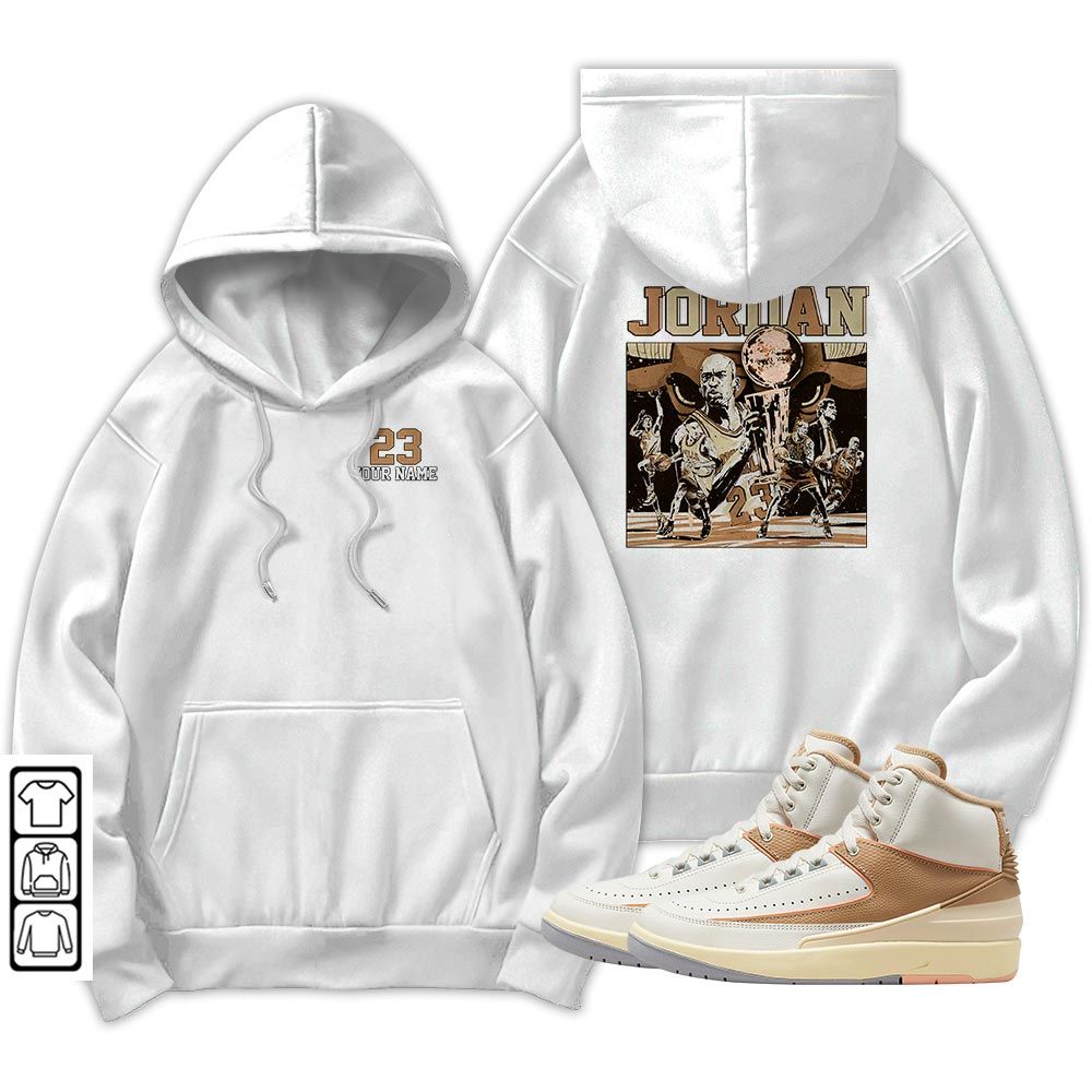 Cup 23 Custom Sneaker Shirt Match Retro Craft 2s, Jordan 2 Craft MKO T-Shirt