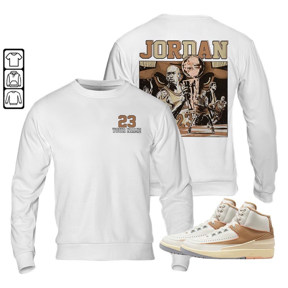 Cup 23 Custom Sneaker Shirt Match Retro Craft 2s, Jordan 2 Craft MKO T-Shirt Cup 23 Custom Sneaker Shirt Match Retro Craft 2s, Jordan 2 Craft MKO T-Shirt