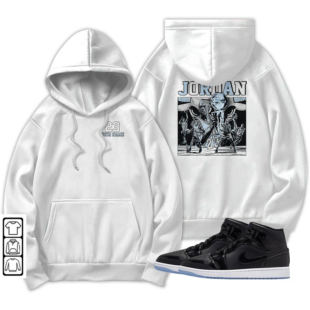 Cup 23 Custom Sneaker Shirt Match Space Jam 1s, Jordan 1 Mid Space Jam MKO T-Shirt