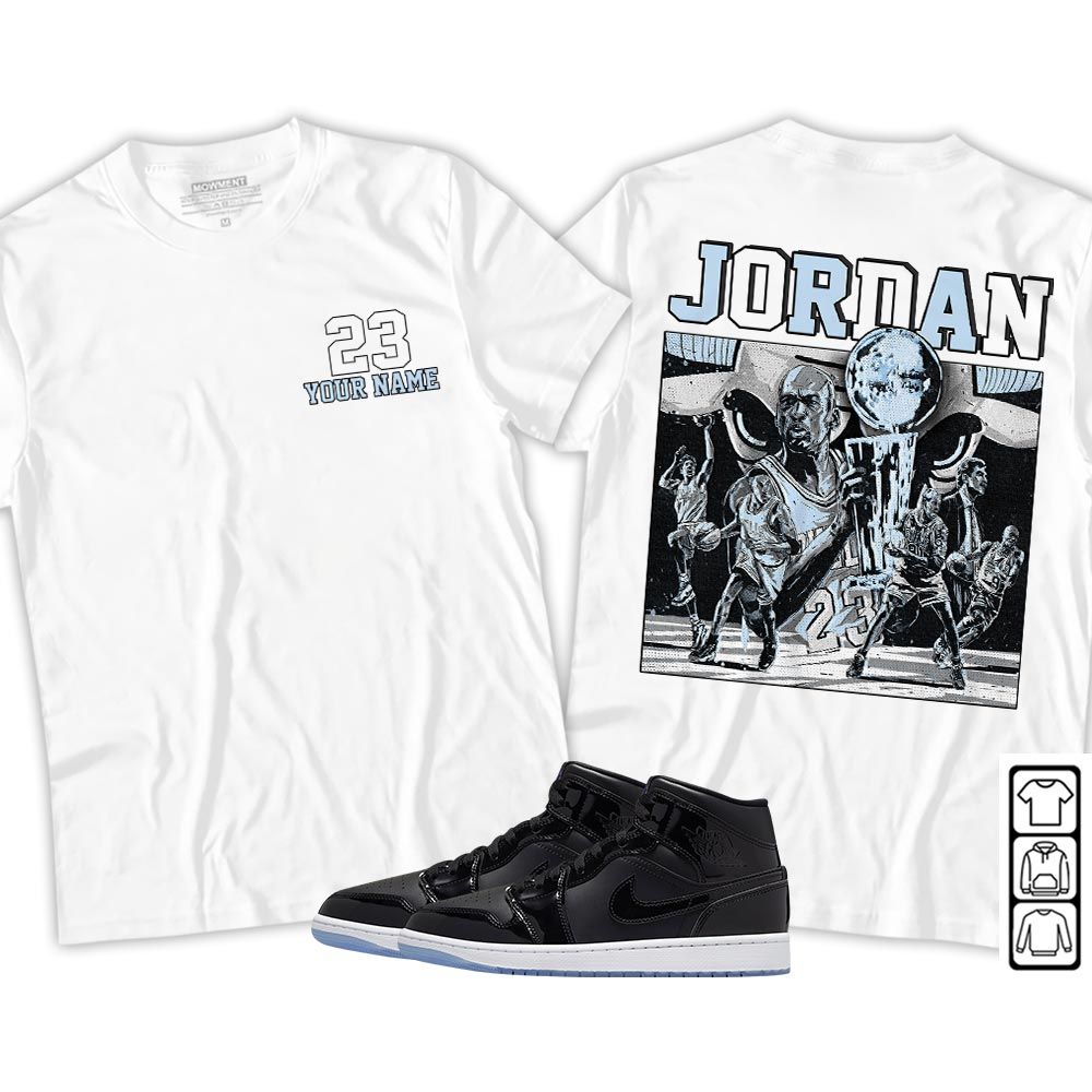 Cup 23 Custom Sneaker Shirt Match Space Jam 1s, Jordan 1 Mid Space Jam MKO T-Shirt Cup 23 Custom Sneaker Shirt Match Space Jam 1s, Jordan 1 Mid Space Jam MKO T-Shirt
