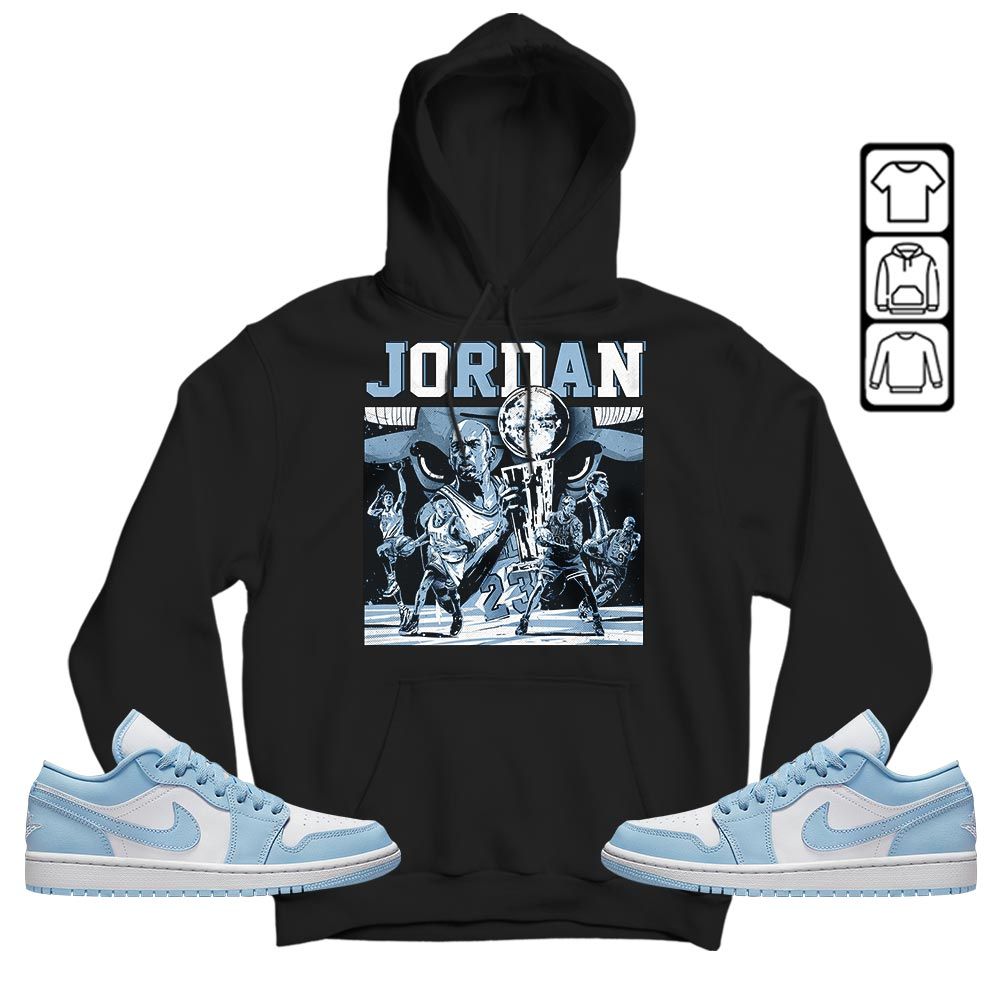 Cup 23 Sneaker Shirt Match 1 Low Gets Icy, Jordan 1 Low Ice Blue MKO T-Shirt Cup 23 Sneaker Shirt Match 1 Low Gets Icy, Jordan 1 Low Ice Blue MKO T-Shirt