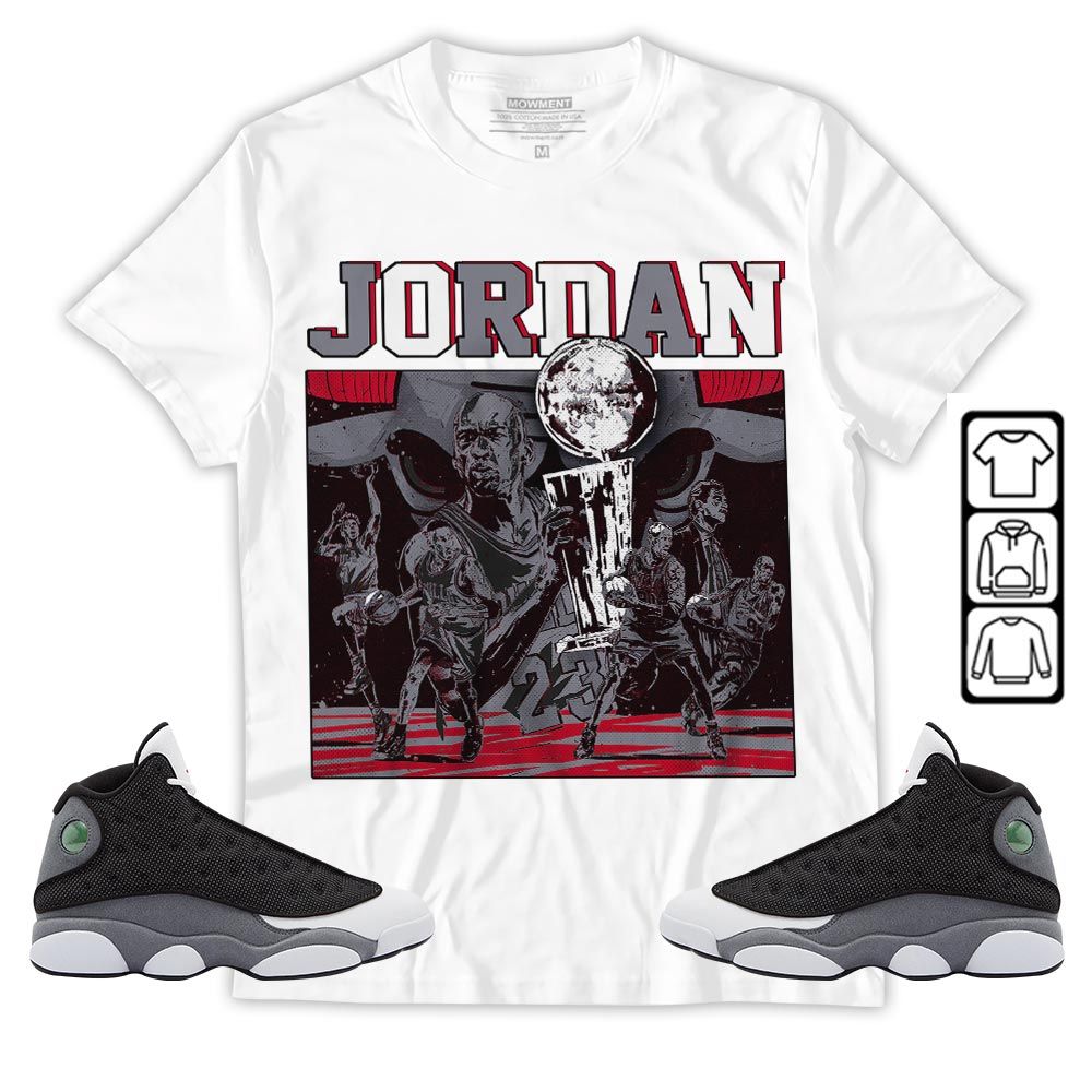 Cup 23 Sneaker Shirt Match Black Flint 13s, Jordan Retro 13 Black Flint MKO Hoodie