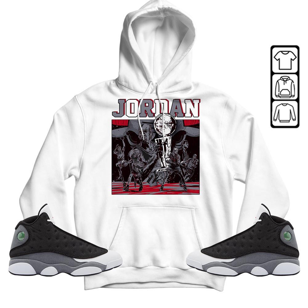 Cup 23 Sneaker Shirt Match Black Flint 13s, Jordan Retro 13 Black Flint MKO Hoodie