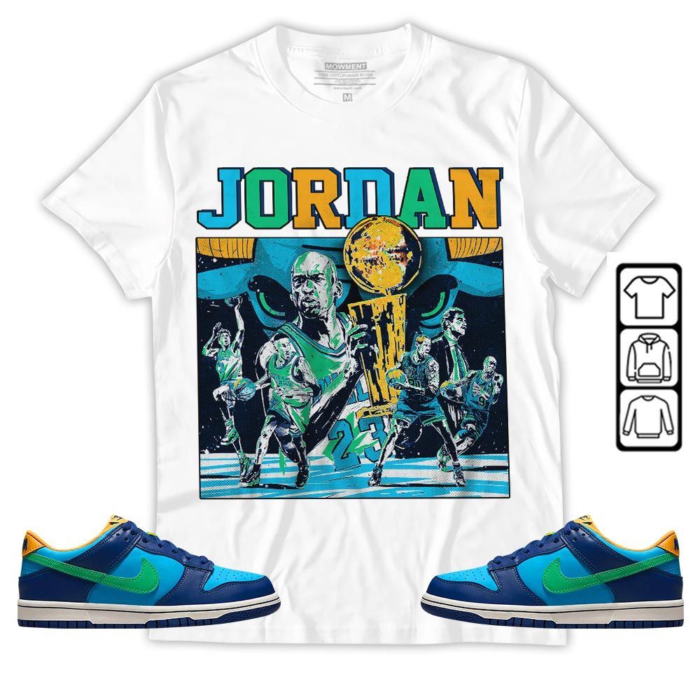 Cup 23 Sneaker Shirt Match Dunk Low GS Kyrie, Dunk Low GS Electric Algae MKO Hoodie