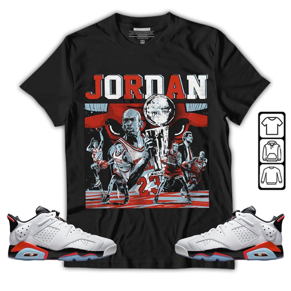 Cup 23 Sneaker Shirt Match Low Infrared 6s, Jordan 6 Low Infrared MKO T-Shirt