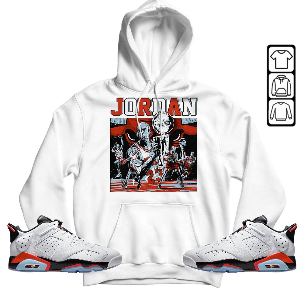 Cup 23 Sneaker Shirt Match Low Infrared 6s, Jordan 6 Low Infrared MKO T-Shirt