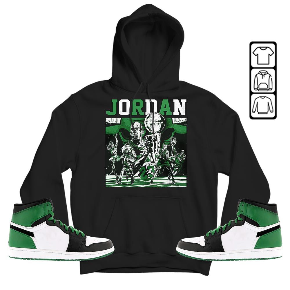 Cup 23 Sneaker Shirt Match Lucky Green 1s, Jordan 1 Lucky Green MKO T-Shirt Cup 23 Sneaker Shirt Match Lucky Green 1s, Jordan 1 Lucky Green MKO T-Shirt