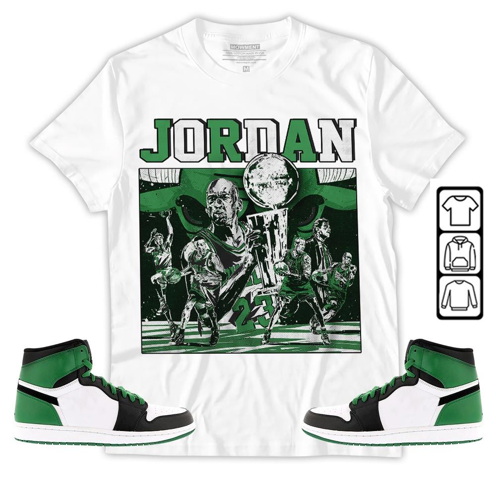 Cup 23 Sneaker Shirt Match Lucky Green 1s, Jordan 1 Lucky Green MKO T-Shirt Cup 23 Sneaker Shirt Match Lucky Green 1s, Jordan 1 Lucky Green MKO T-Shirt