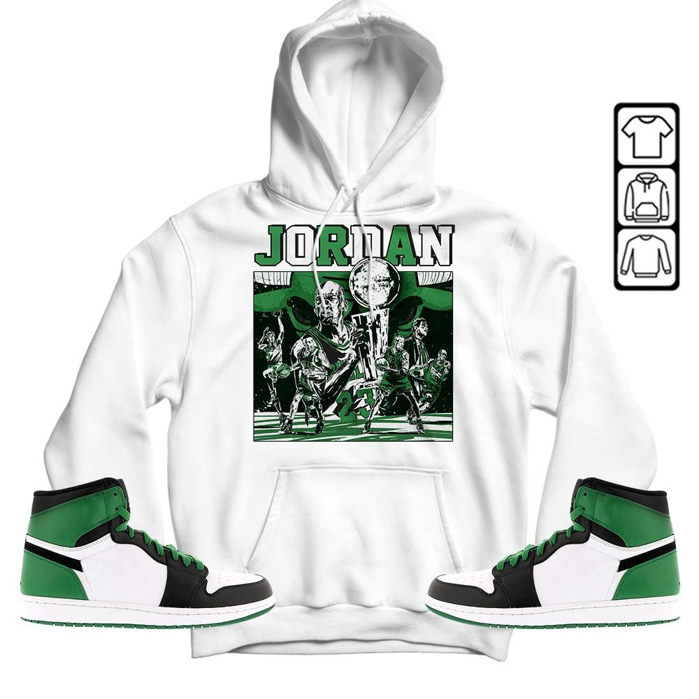 Cup 23 Sneaker Shirt Match Lucky Green 1s, Jordan 1 Lucky Green MKO T-Shirt Cup 23 Sneaker Shirt Match Lucky Green 1s, Jordan 1 Lucky Green MKO T-Shirt