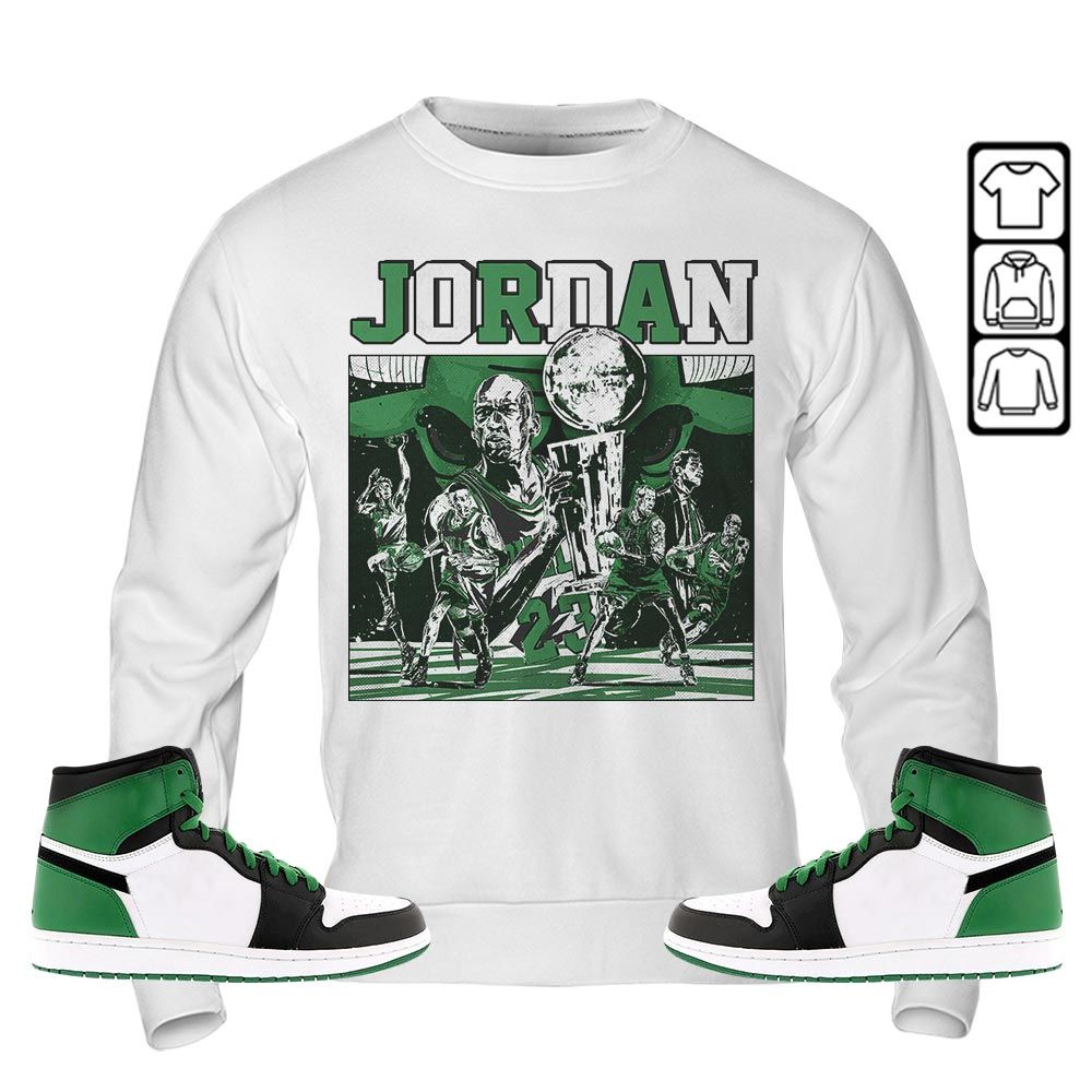 Cup 23 Sneaker Shirt Match Lucky Green 1s, Jordan 1 Lucky Green MKO T-Shirt Cup 23 Sneaker Shirt Match Lucky Green 1s, Jordan 1 Lucky Green MKO T-Shirt
