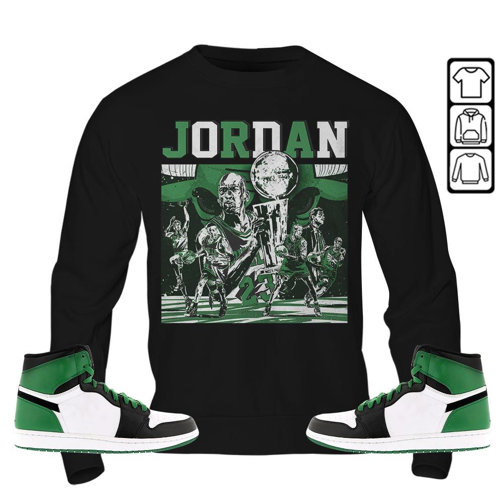 Cup 23 Sneaker Shirt Match Lucky Green 1s, Jordan 1 Lucky Green MKO T-Shirt Cup 23 Sneaker Shirt Match Lucky Green 1s, Jordan 1 Lucky Green MKO T-Shirt