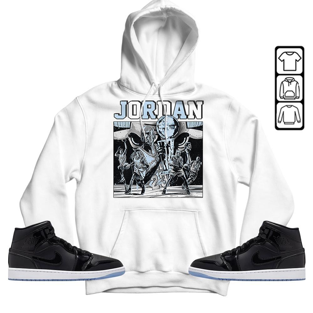 Cup 23 Sneaker Shirt Match Space Jam 1s, Jordan 1 Mid Space Jam MKO T-Shirt
