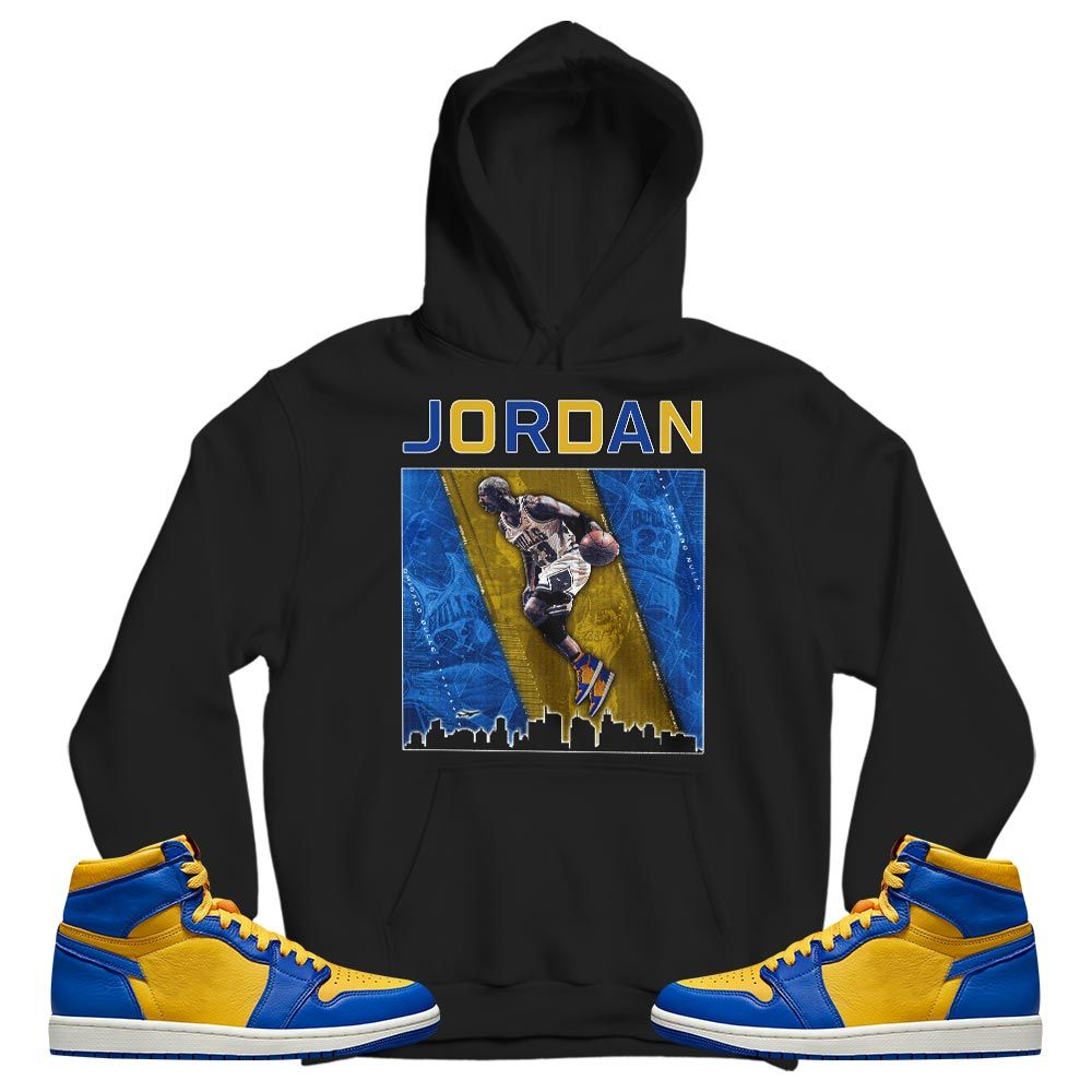Custom 23 City Sneaker Shirt Match 2023 Laney 1s, Jordan 1 Retro High Laney MKO T-Shirt